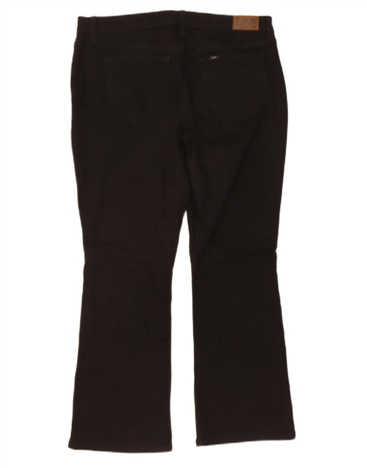 LEE Womens Bootcut Jeans US 16 2XL W38 L29 Black Cotton