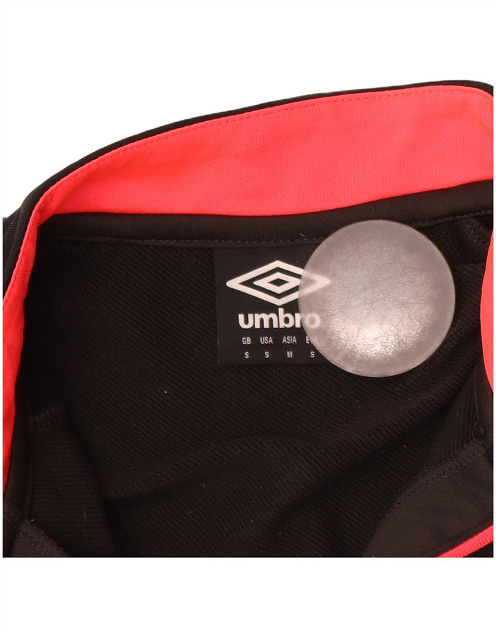 UMBRO Herre Zip Neck Pullover Træningsdragt Top Lille Grå Colourblock