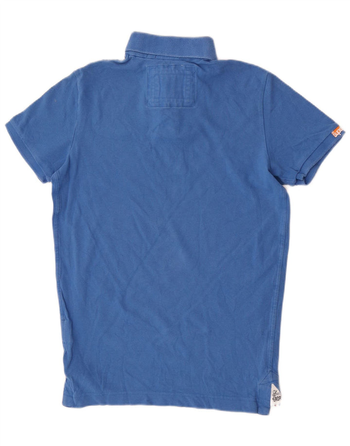 Superdry Rugby poloshirt til mænd Medium blå bomuld