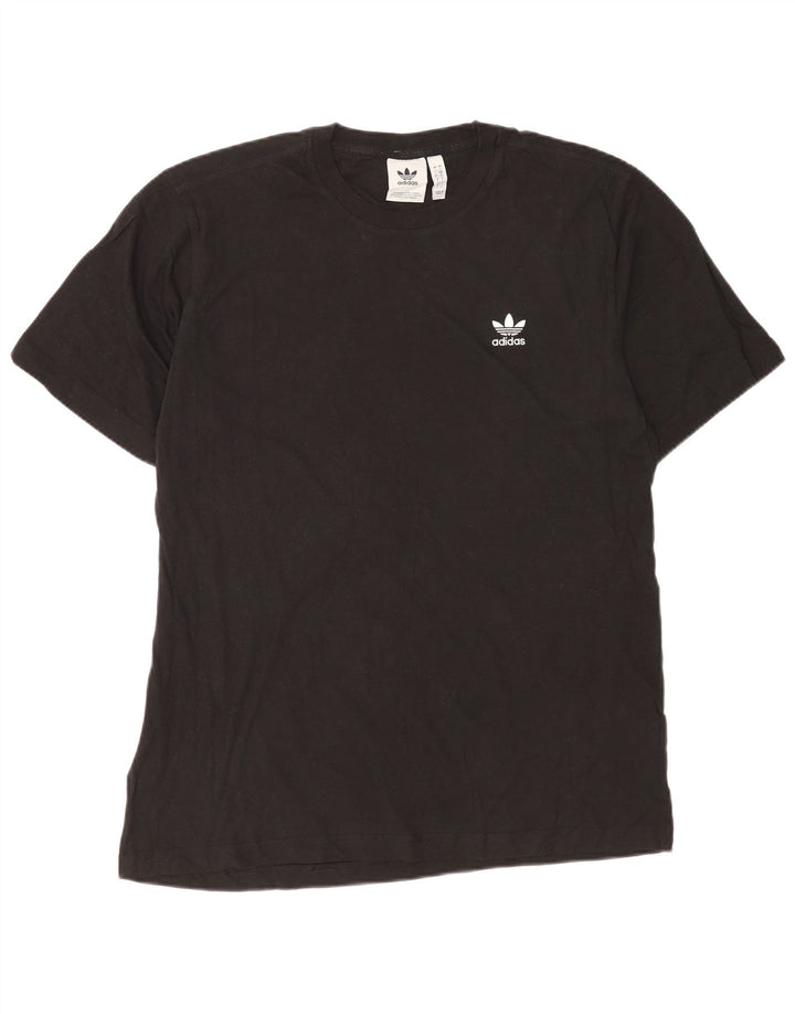 Adidas Herre T-Shirt Top Stor Sort Bomuld