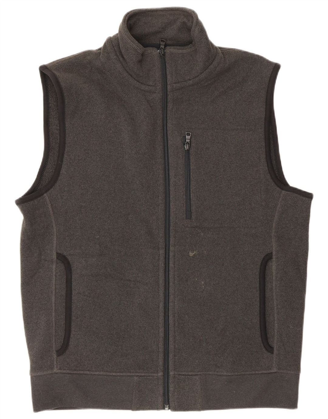 Marks & Spencer Herre Ærmeløs træningsdragt Topjakke mellemgrå polyester