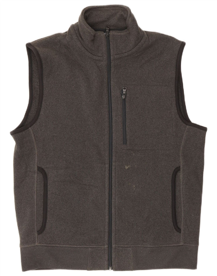 Marks & Spencer Herre Ærmeløs træningsdragt Topjakke mellemgrå polyester