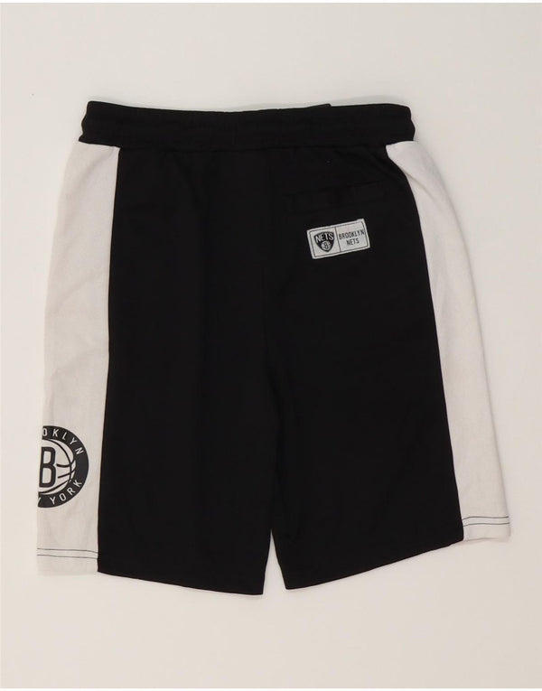 NBA Boys Brooklyn Nets grafiske sportsshorts 9-10 år Sort Colourblock