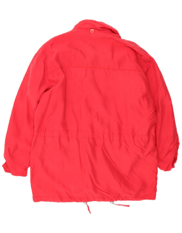 Brugi Dame Oversized Utility Jacket UK 14 Medium Red Silk