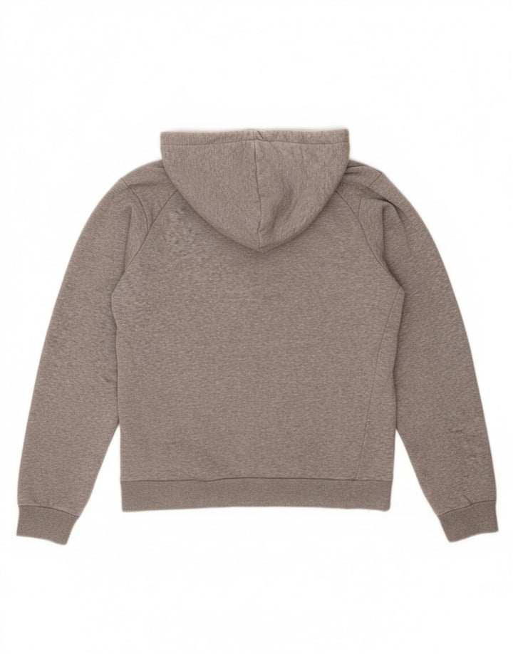 ADIDAS Mens Graphic Hoodie Jumper Medium Grey Cotton