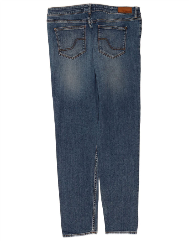 Fat Face Dame Slim Jeans UK 12 Medium W32 L28 Blå Bomuld