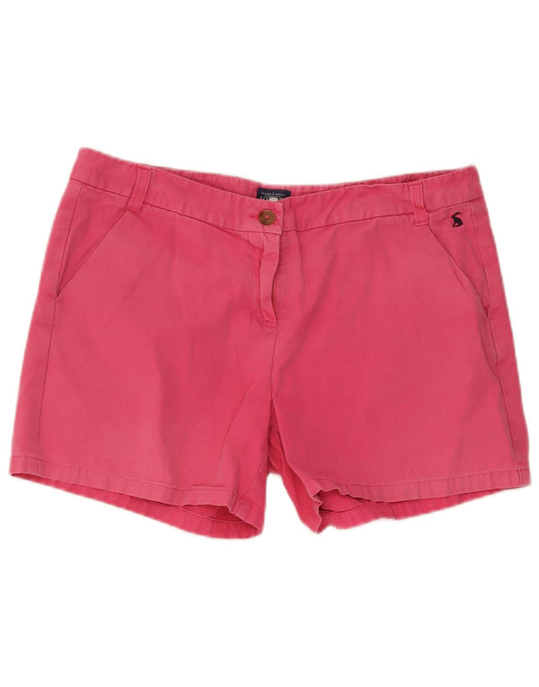 Joules Chino Shorts til kvinder UK 14 Large W36 Pink Bomuld