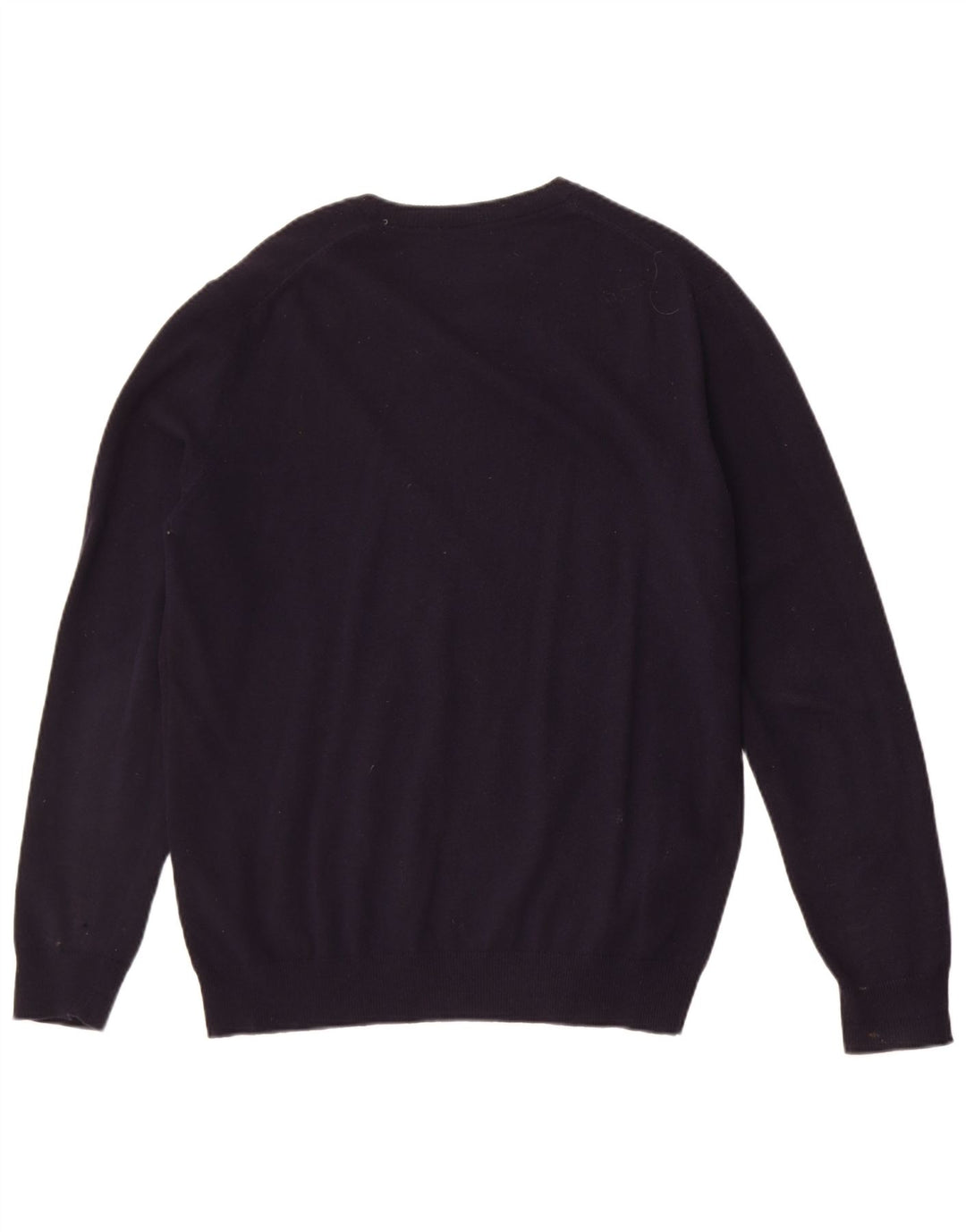 Barbour Herre V-hals sweater Stor marineblå uld