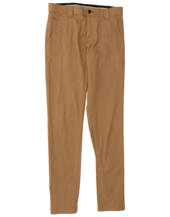 TOMMY HILFIGER Slim Fit Chinobukser til mænd W30 L34 Beige bomuld