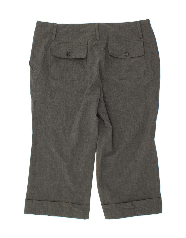 MICHAEL KORS Womens Straight Capri Trousers US 10 Large W34 L20 Grey Vintage Michael Kors and Second-Hand Michael Kors from Messina Hembry 