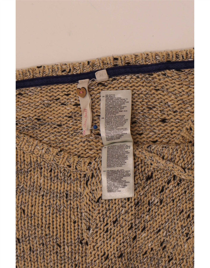 White Stuff Womens Boat Neck Jumper Sweater UK 16 Large Beige Flecked