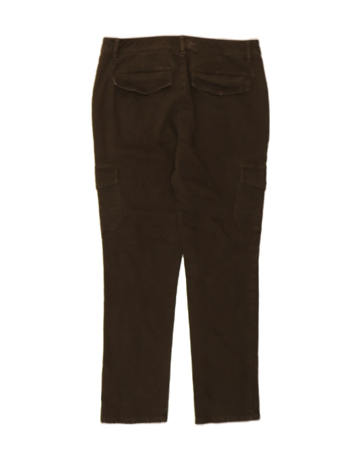 CHAPS Womens Slim Cargo Trousers US 8 Medium W30 L28 Brown Cotton Vintage Chaps and Second-Hand Chaps from Messina Hembry 