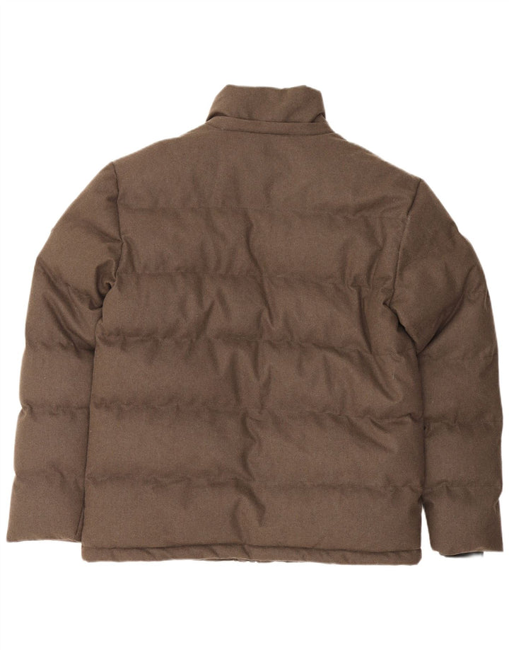 Ombre Herre Quintessence polstret jakke UK 36 Lille brun polyester
