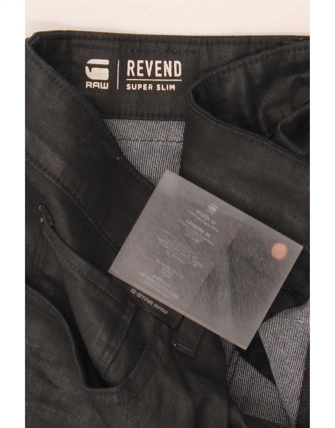 G-Star Herre Revend Super Slim Jeans W31 L32 Sort Bomuld