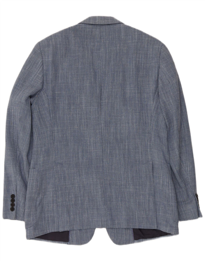 Armani Collezioni Herre 2-knaps blazerjakke IT 50 Medium Blue Flecked