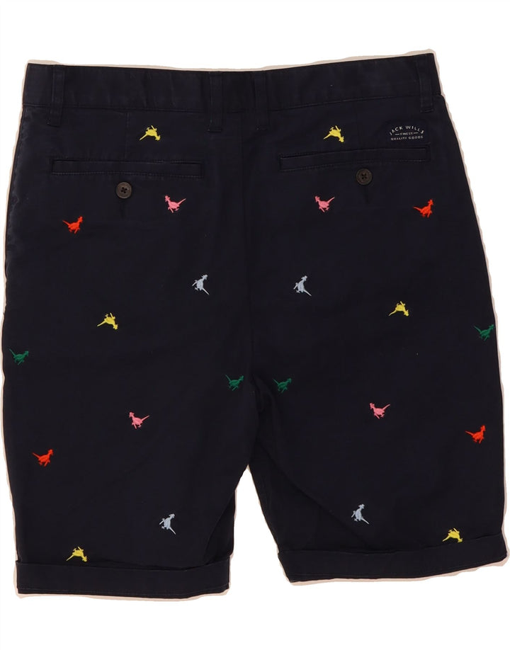JACK WILLS Mens Chino Shorts W30 Medium  Navy Blue Spotted Cotton Vintage Jack Wills and Second-Hand Jack Wills from Messina Hembry 