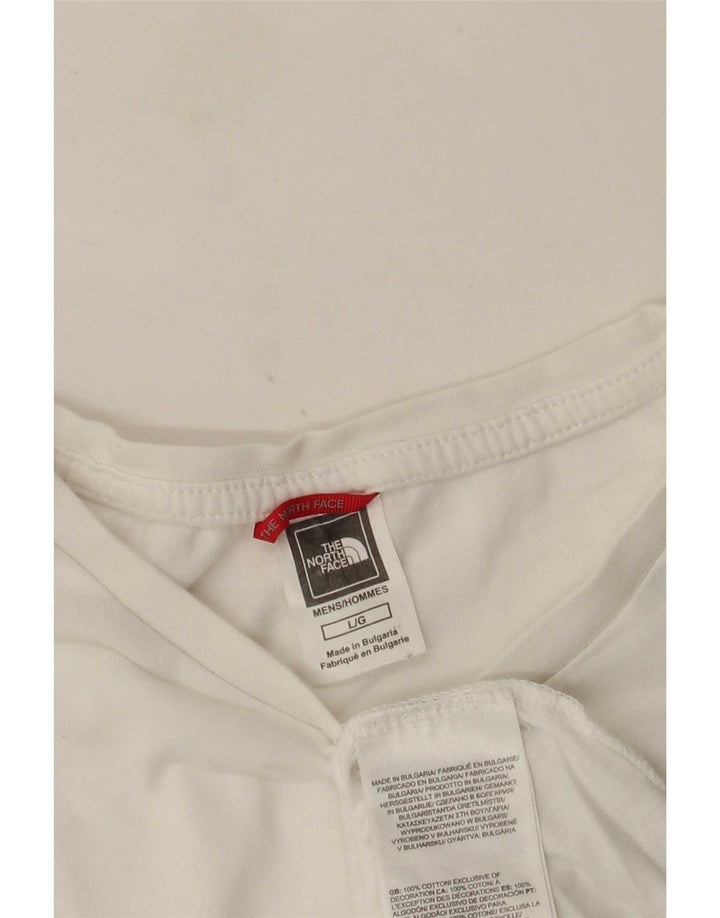 The North Face Mens T-Shirt Top Large White Cotton