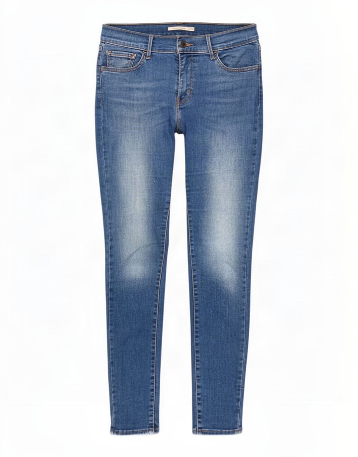 Levi's Dame 710 Super Skinny Jeans W29 L30 Blå
