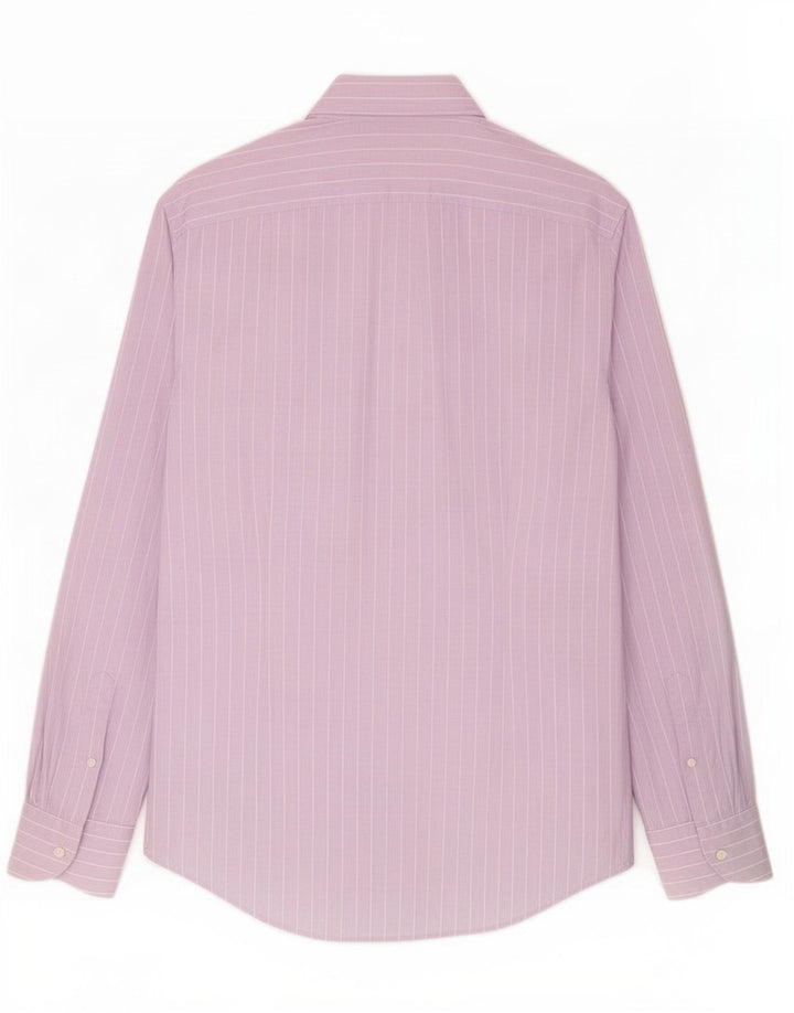 Benetton herreskjorte medium lilla nålestribe