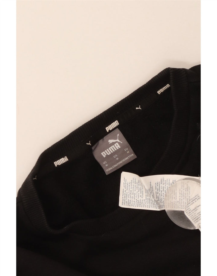 Puma Herre sweatshirt Jumper Medium Sort Bomuld