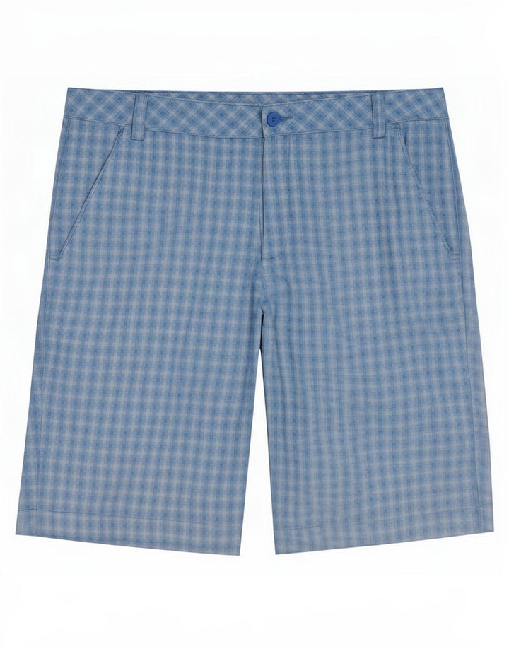 Puma Herre Chino Shorts Large W36 Blue Check