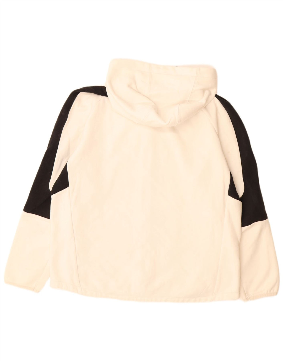 PUMA Hættetrøje med lynlås til mænd XL Off White Colourblock Bomuld