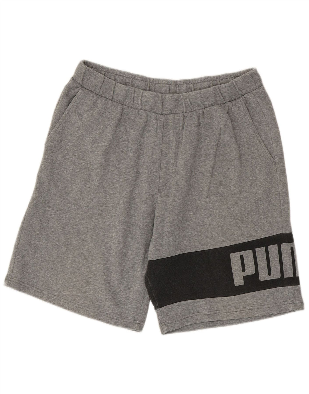 Puma Herre grafiske sportsshorts XL Grå Colourblock