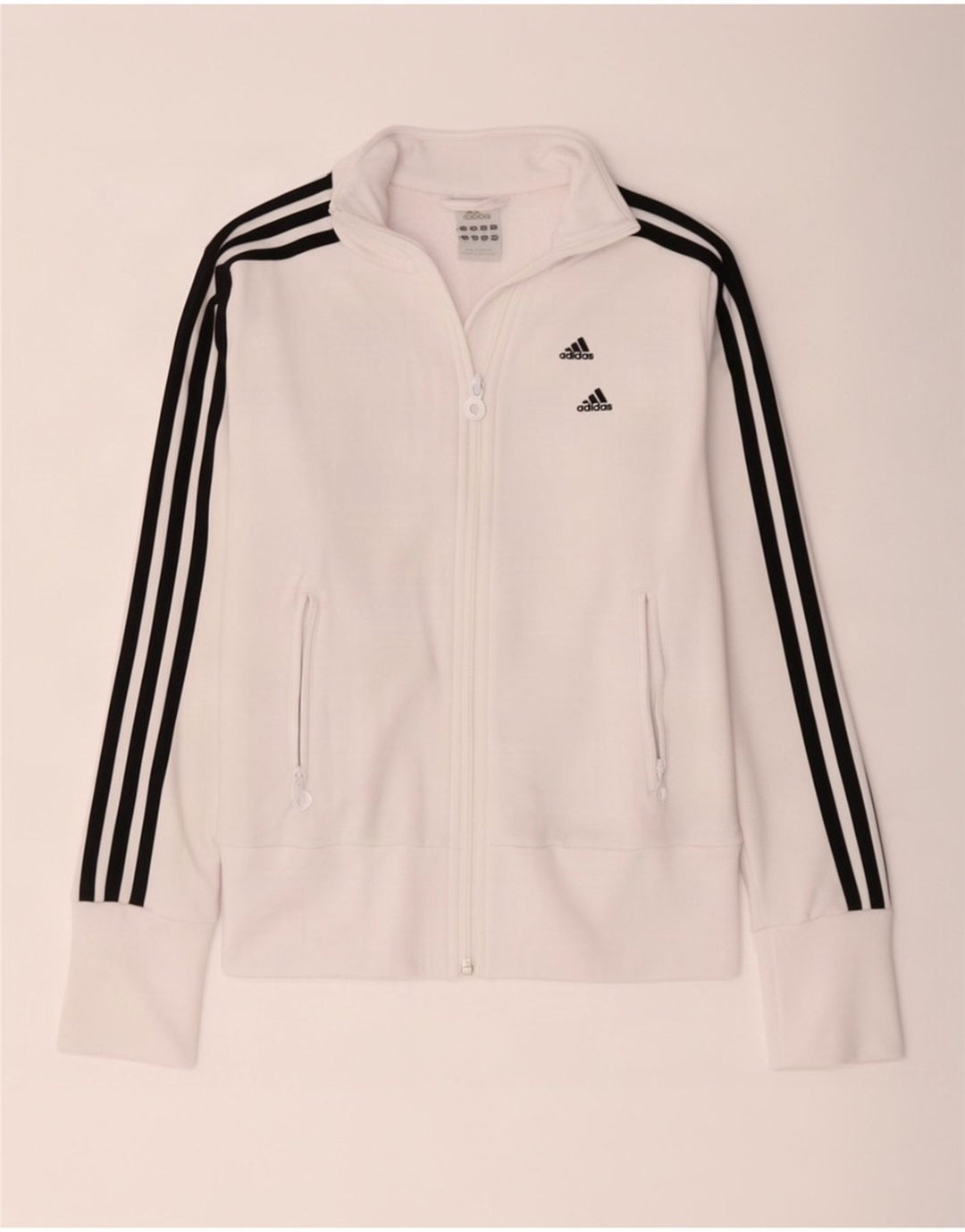 Adidas træningsdragt topjakke til kvinder UK 8 Small White Polyester