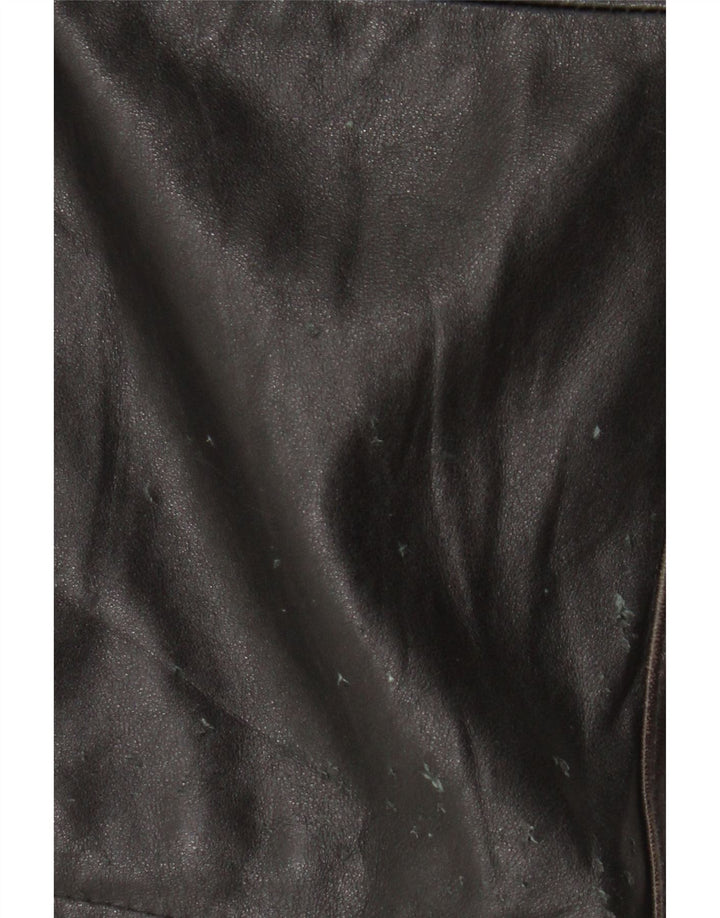 Coconuda læderfrakke til kvinder IT 46 Stor brunt læder
