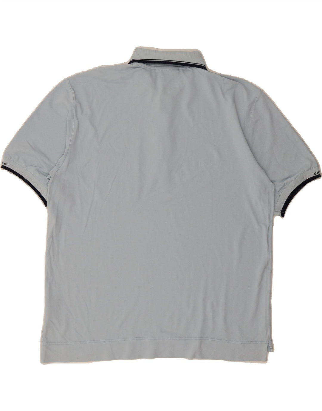 CHERVO Mens Polo Shirt EU 56 2XL Blue Cotton Vintage Chervo and Second-Hand Chervo from Messina Hembry 