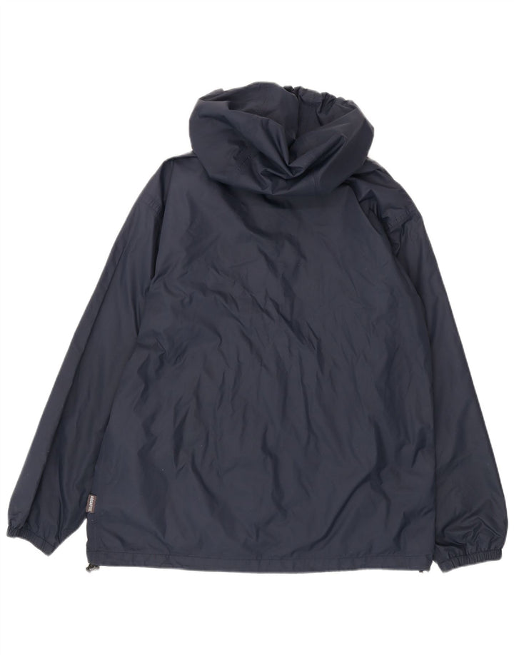 BERGHAUS Womens Hooded Rain Jacket UK 16 Large  Navy Blue Nylon