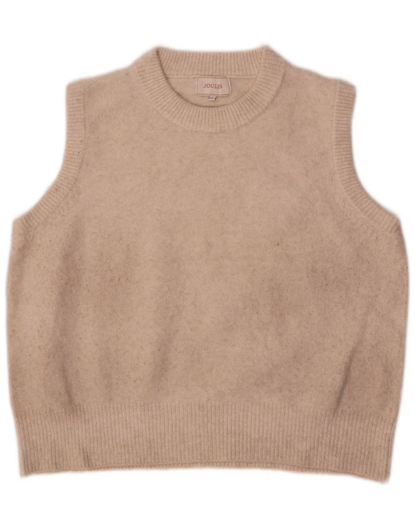 Joules Dame Vest Tank Top UK 16 Stor Beige Polyester