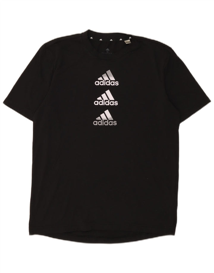 Adidas Herre Aeroready Grafisk T-Shirt Top XS Sort Polyester