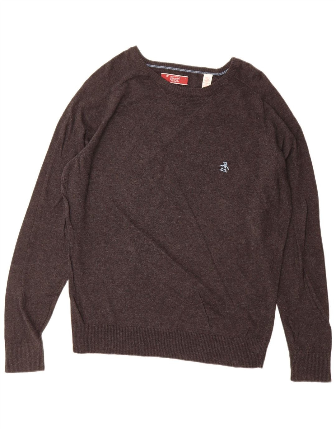 Penguin Herre Boat Neck Jumper Sweater Stor Grå
