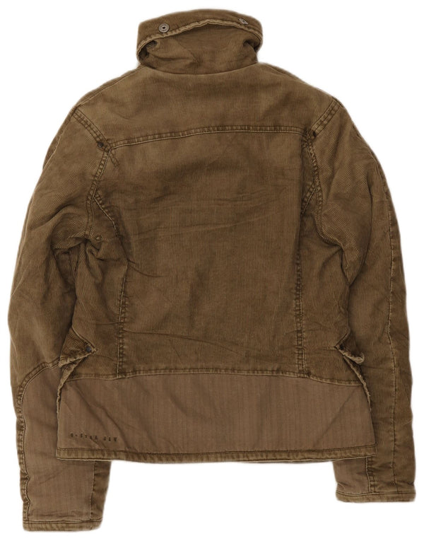 G-Star Herre Corduroy Jacket UK 36 Small Khaki Polyester