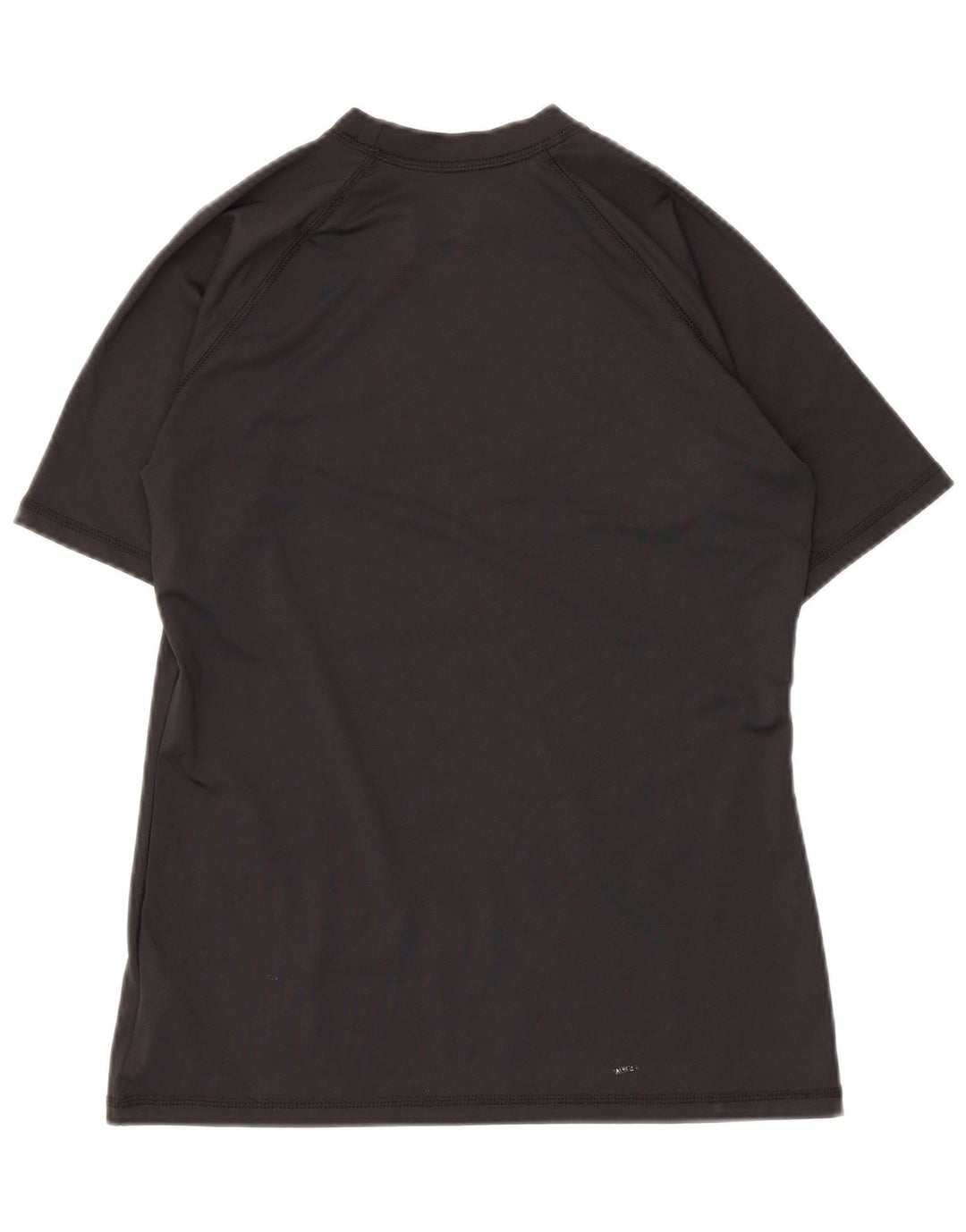 Nike Dame Dri Fit Grafisk T-Shirt Top UK 12 Medium Sort Polyester