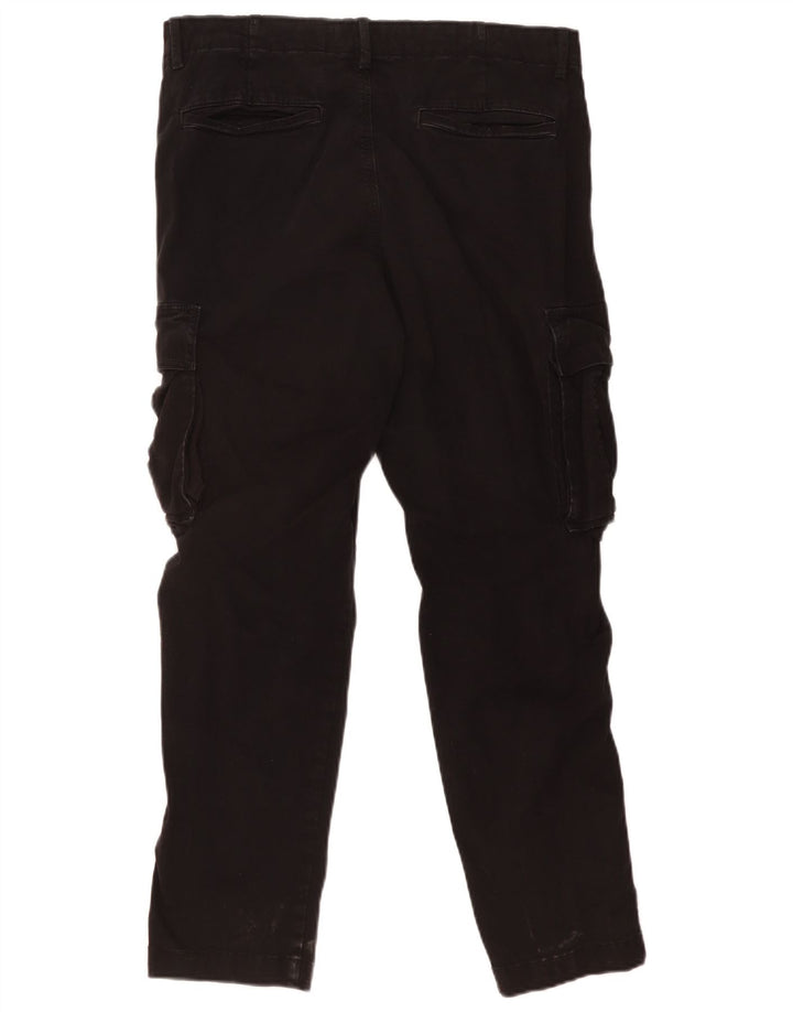 ZARA Straight Cargo Bukser til mænd EU 42 Large W32 L29 Sort