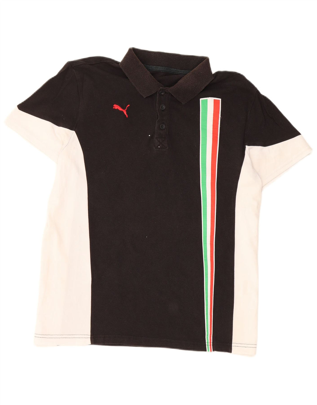 PUMA Poloshirt til mænd Medium Sort Colourblock