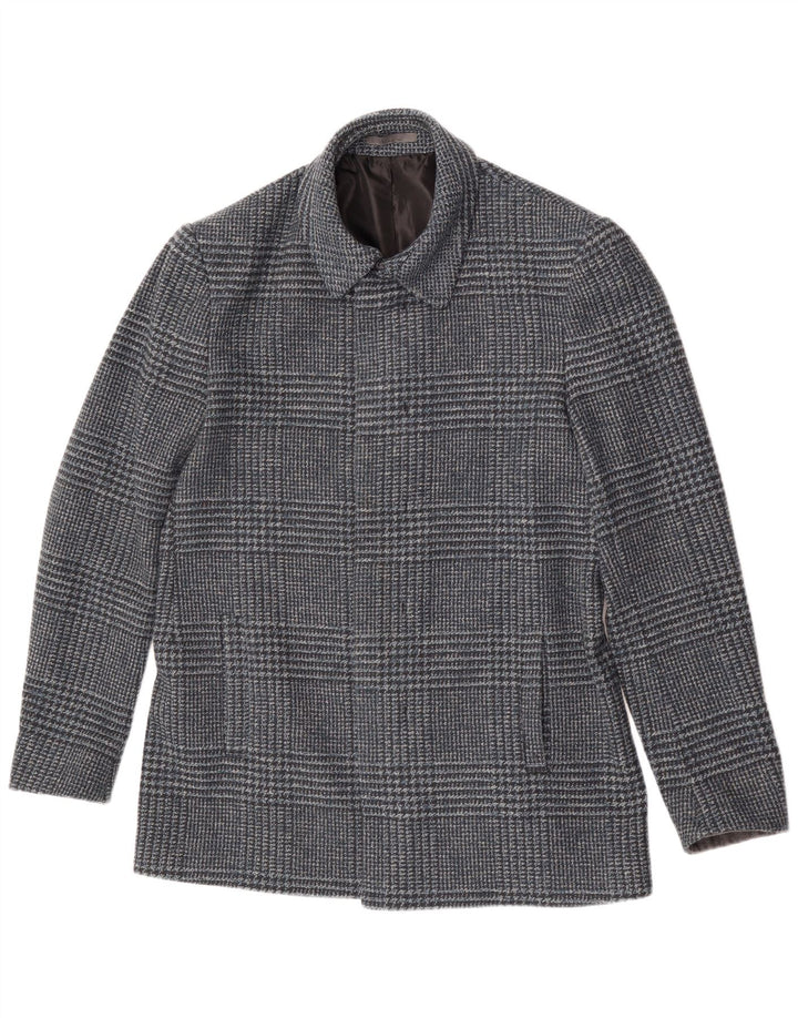 Calvin Klein Herre Blazer Jacket UK 38 Medium Blue Houndstooth
