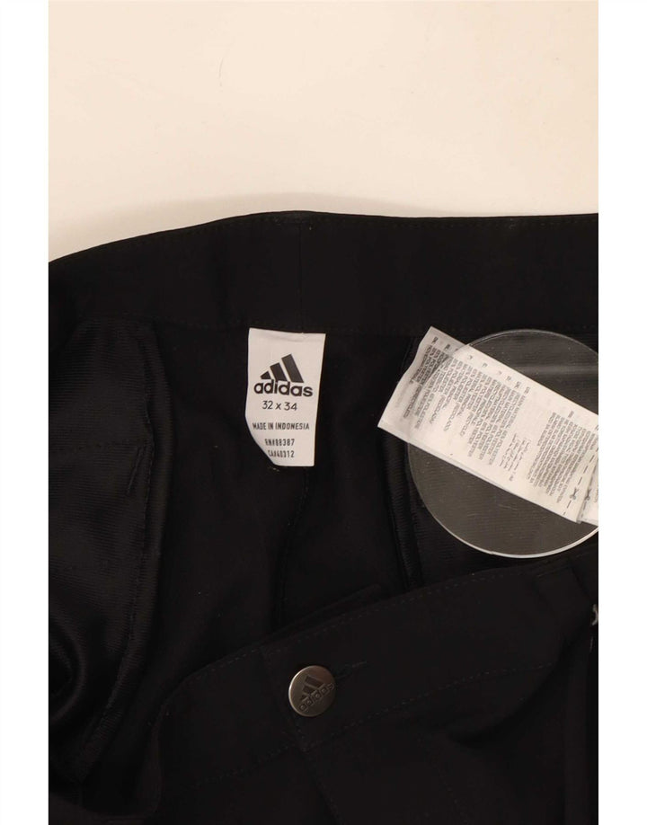Adidas Herre Slim Chino Bukser W32 L34 Sort Polyester