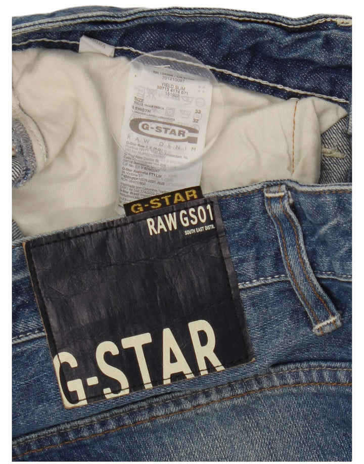 G-STAR Herre Yield Slim Jeans W33 L32 Blå Bomuld