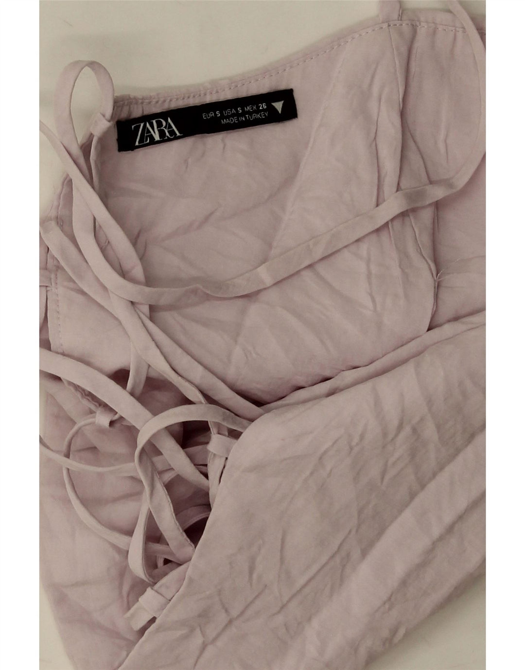 Zara Womens Crop Corset Top UK 8 Small Purple Modal