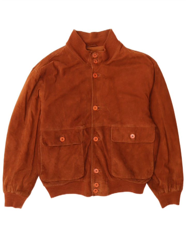 Pelle Moda Herre Ruskind Bomber Jacket IT 48 Medium Brun