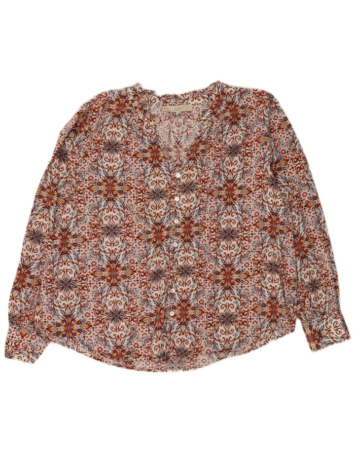 LOFT Dame Overshirt Skjorte Bluse UK 18 XL Flerfarvet Paisley Bomuld