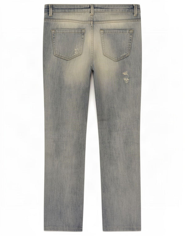Zara Dame Distressed Slim Jeans EU 38 Small W28 L30 Blå Bomuld