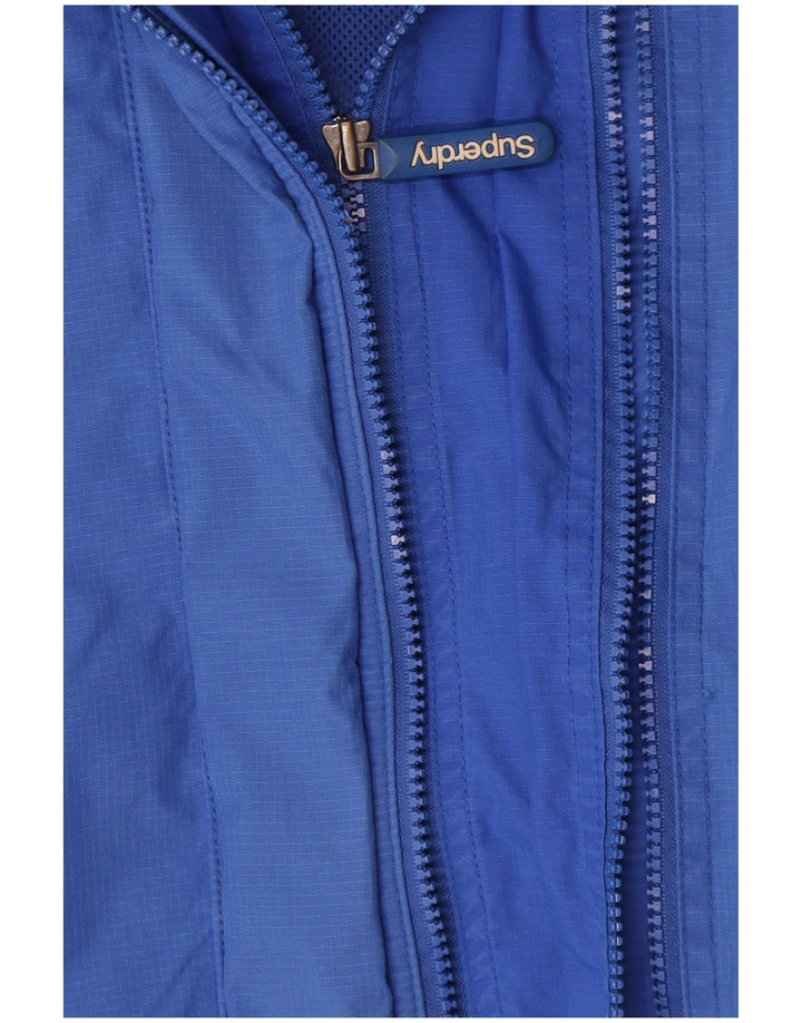 Superdry Regnjakke til mænd UK 44 2XL Blå Nylon