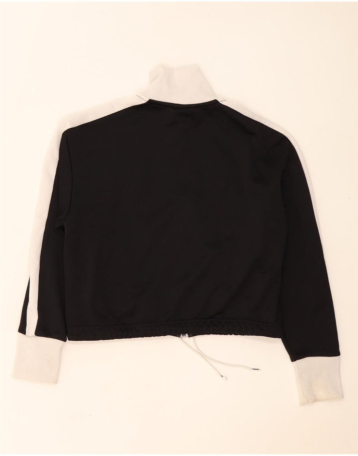 Puma Womens Crop træningsdragt topjakke UK 14 Medium Black Colourblock