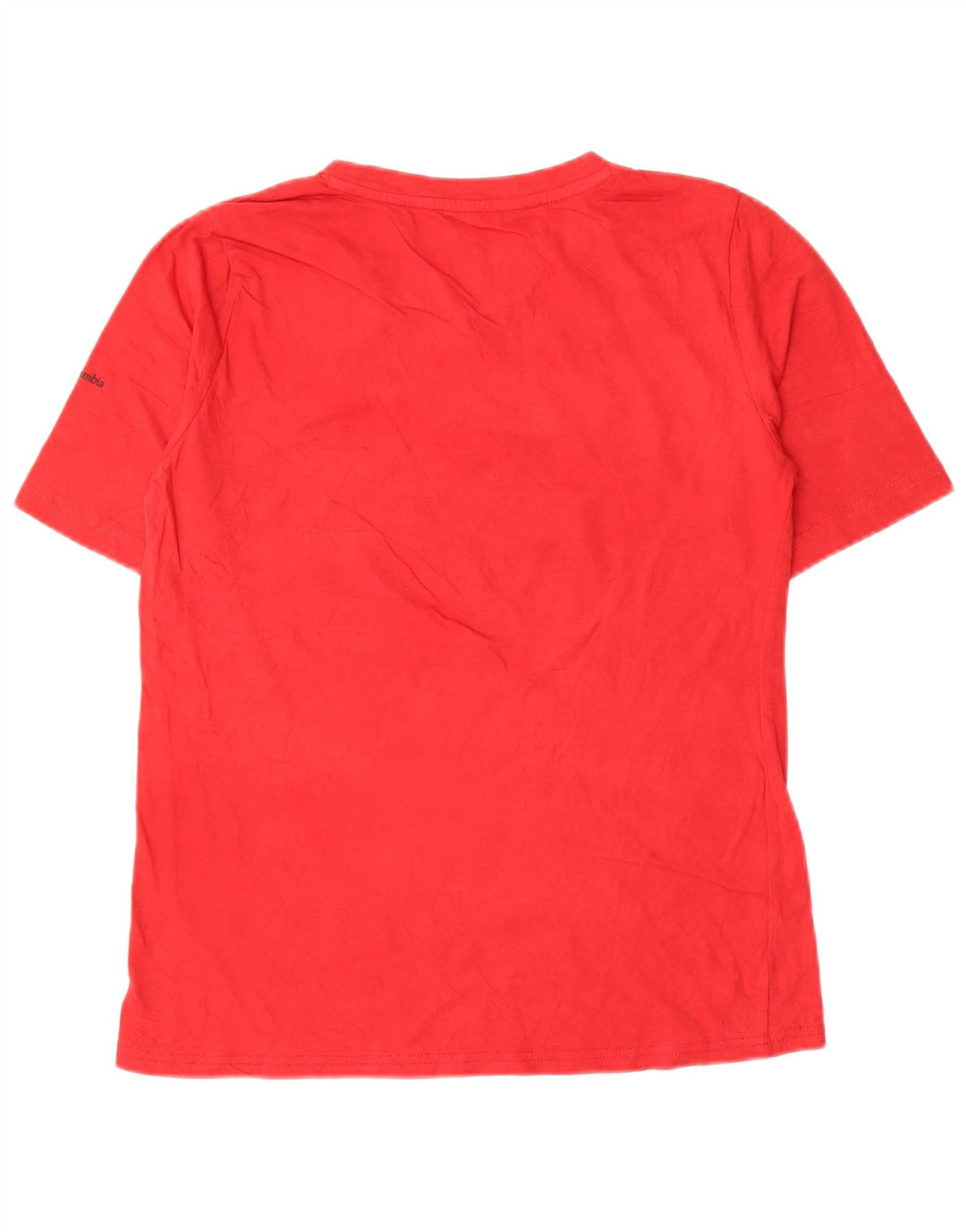 Columbia Herre grafisk T-shirt Top Medium Rød Bomuld