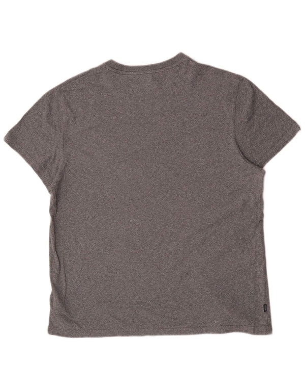 Superdry T-shirt top til kvinder 2XL grå bomuld