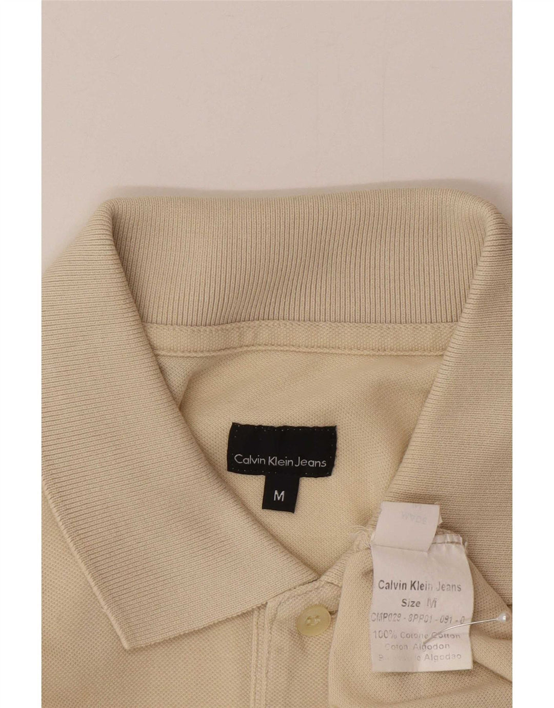Calvin Klein Jeans Poloskjorte til mænd Medium Beige Bomuld